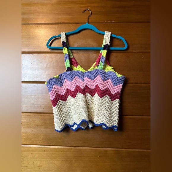 VINTAGE knit top, size medium - Picture 8 of 12